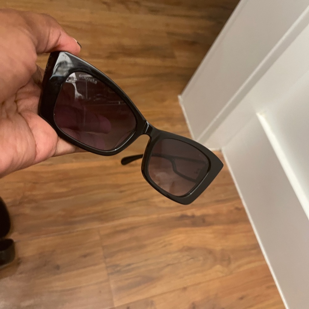 Chanel 5430 sunglasses black and clear